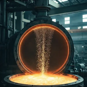 Фото по теме: Дегазация алюминиевых сплавов продувкой инертными газами в миксере.
