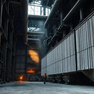 Фото по теме: Сухая газоочистка в электросталеплавильном цехе: работа рукавных фильтров.