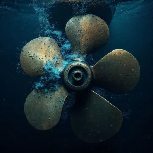 Фото по теме: Кавитационный износ гребных винтов: как вода разрушает металл.